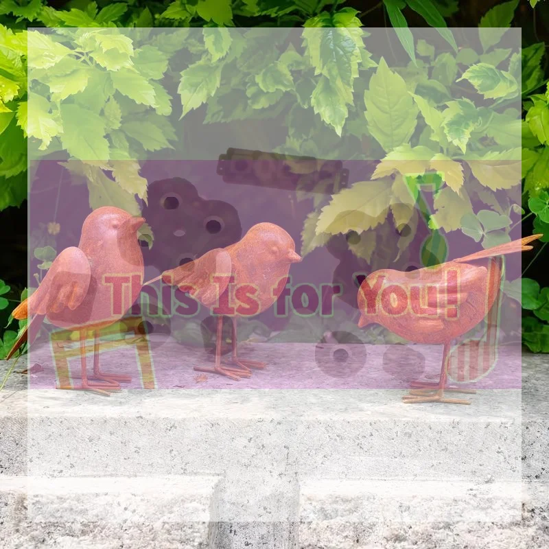 3pcs Iron Bird Figurine Decorative Statue Collection Vintage Art Bird Sculptures Tabletop Ornament For Indoor & Outdoor Decor