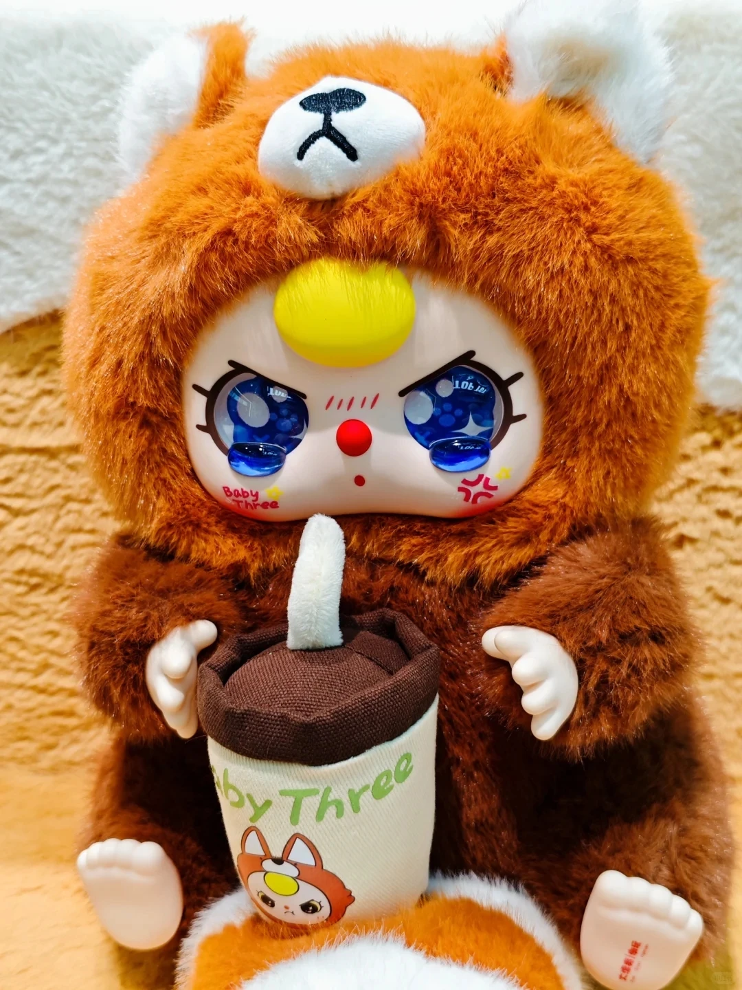 

New Baby Three V3 400% Series Blind Box Vinyl Plush Doll Tide Play Kawaii Sleeping Doll Children'S Gift