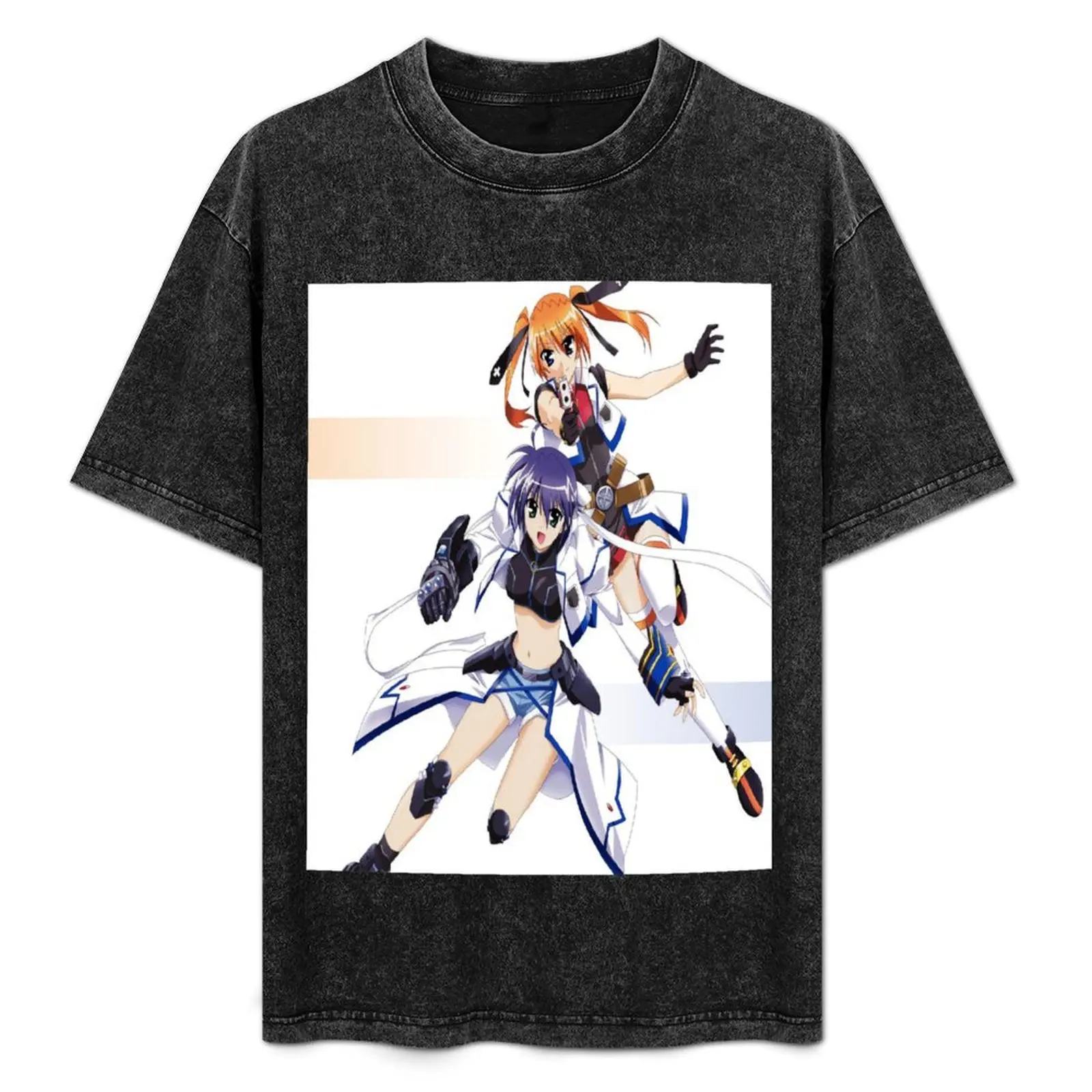 

Subaru Nakajima and Teana Lanster (Mahou Shoujo Lyrical Nanoha StrikerS) T-Shirt Anime t-shirt blanks tshirts for men