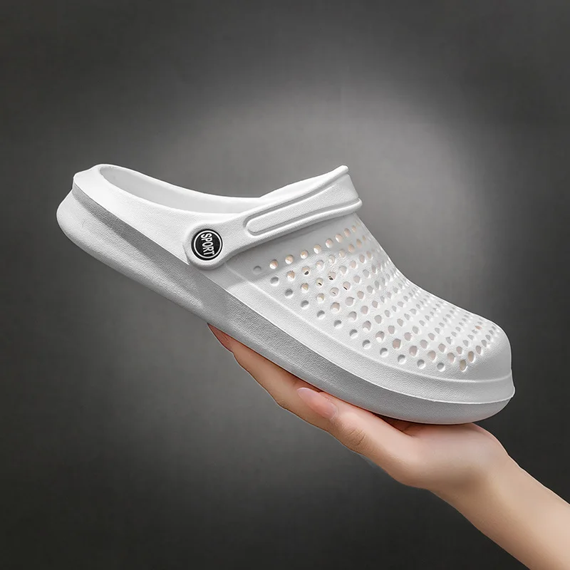 

Лето 2023 г. Сабо из ЭВА для пар — мужские и женские дышащие пляжные сандалии на нескользящей подошве с закрытым носком и пружиным ощущением