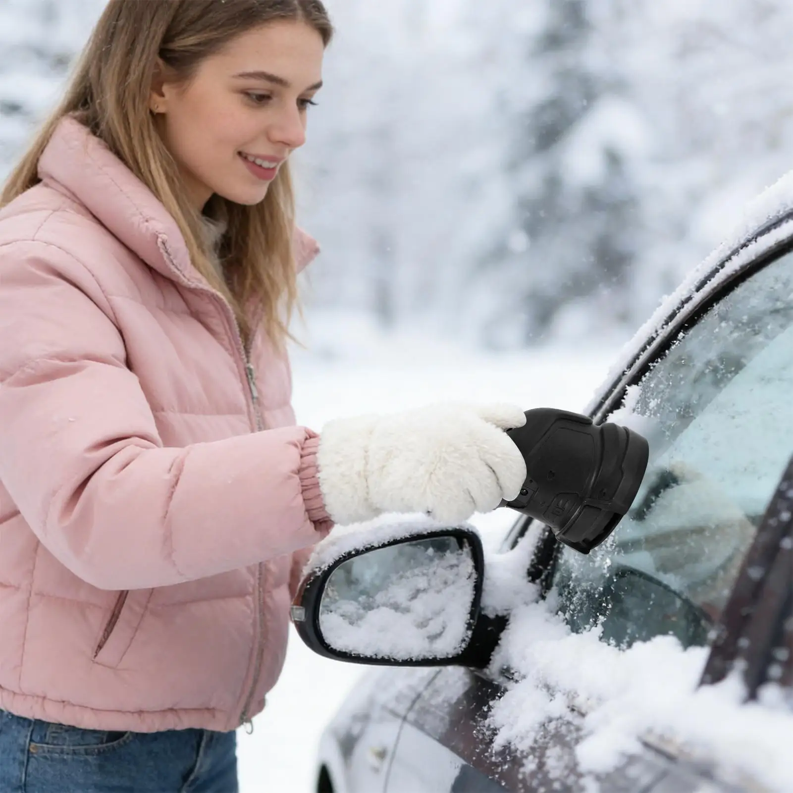 Car Ice Snow Scraper ABS Electric Heated Snow Removal Windshield Glass Defrost Cleaning Tools Automobile Fast Snow Deicing