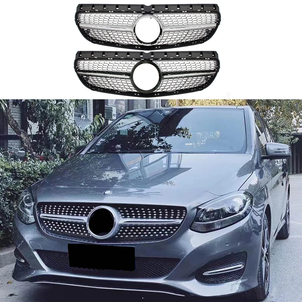 

Front Racing Center Grille Facelift Bumper Grill For Mercedes-Benz W246 B-Class B160 B180 B220 B200 B250 2015 2016 2017 18 2019