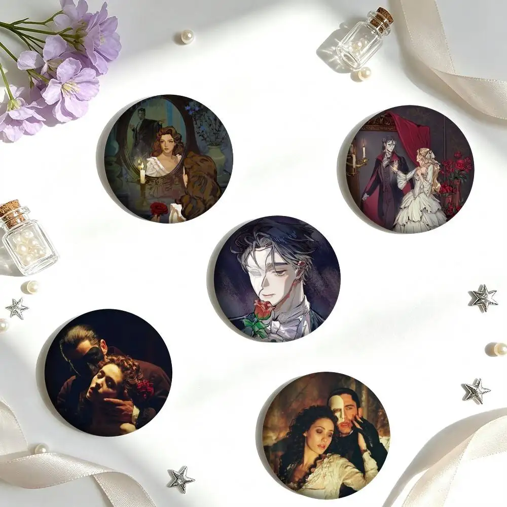 T-The Phantom of the Opera Musical 25mm 32mm 44mm 58mm 75mm Brooches Badges Pins for Accessories Gift