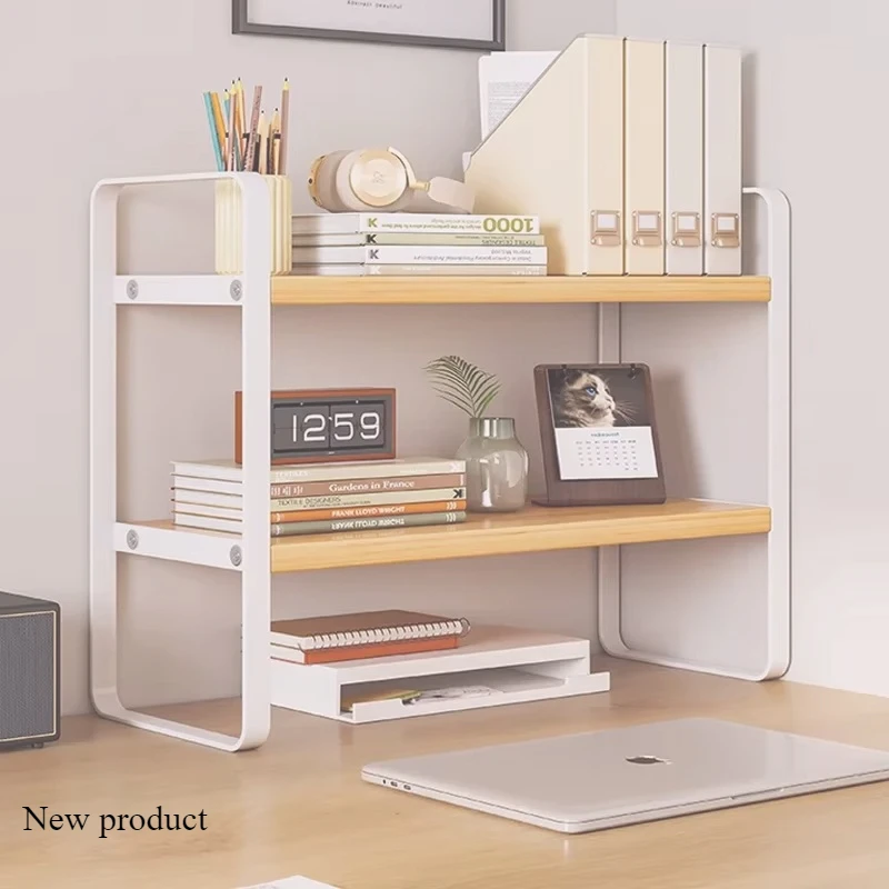 

Student Dorm & Office Desk Rack – Stackable & Sturdy Household Combination Small School Office Layered Wrought Iron