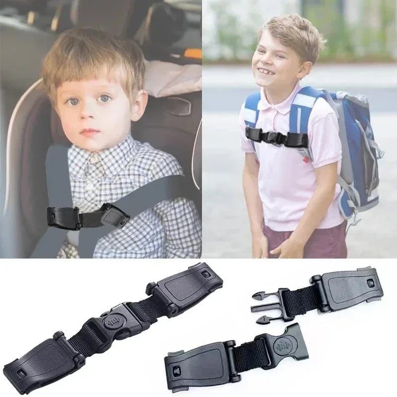 

Car Seat Belt Adjustable Strap Highchair Safety Harness Strap Lock Anti Escape Child Baby Chest Clip Travel Car Backpack Clip