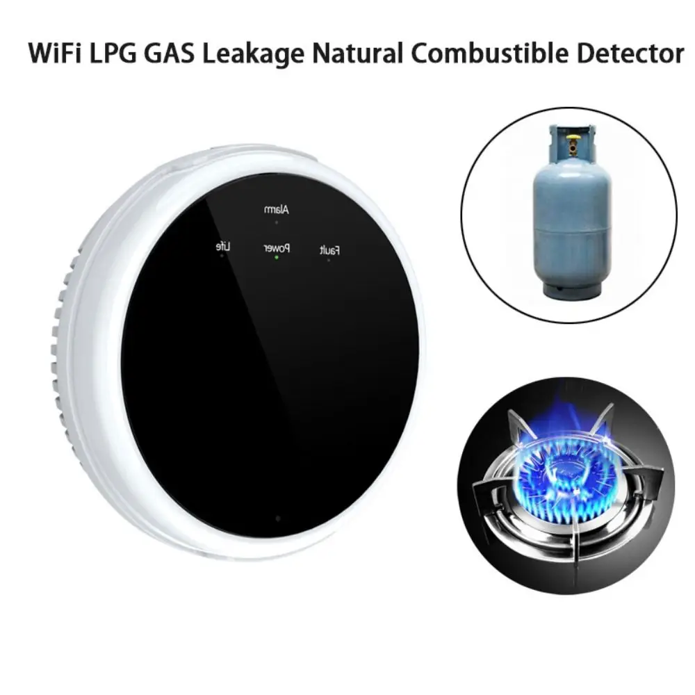 

Датчик утечки природного газа, интеллектуальный бытовой детектор с Wi-Fi, для горючих и сжиженных углеводородных газов