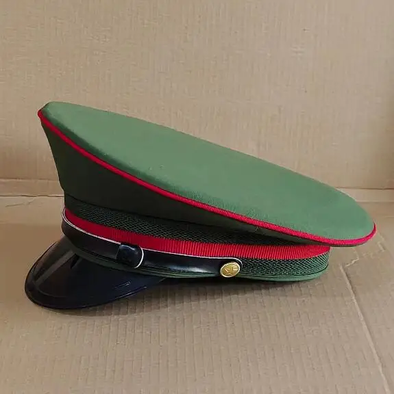 Chinese Vintage Military Cap 87S Green Hat Performance Officer Army Men