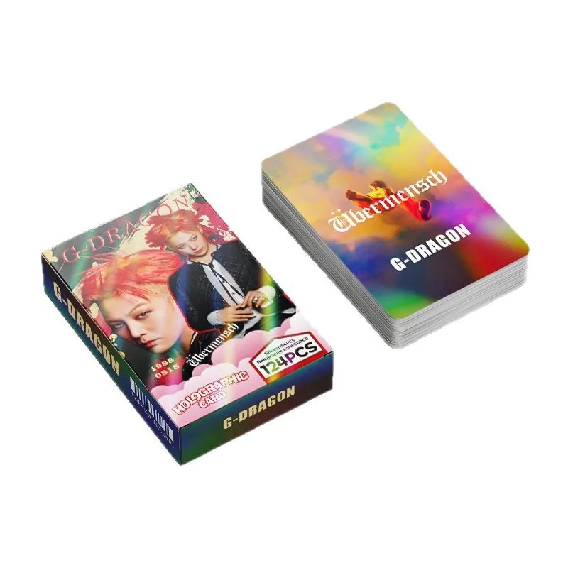 BIGBANG G-Dragon 124pcs Fan-Made Laser Shiny Mini Cards K-pop Limited Edition Merch