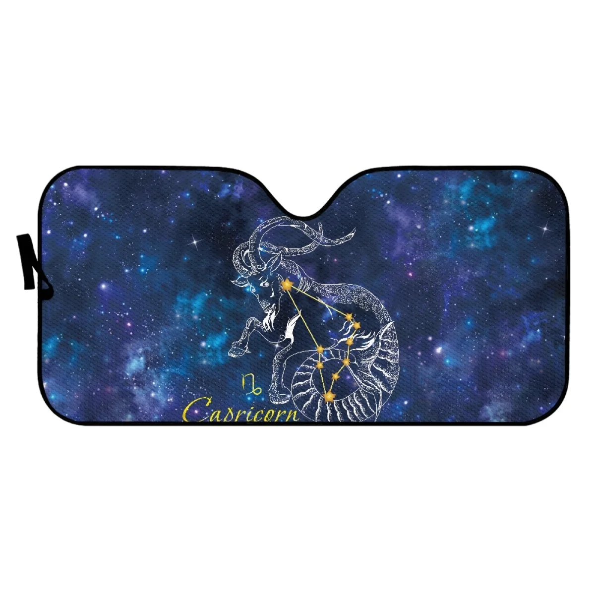 Car Front Window Sun Visor Capricorn Zodiac Design Vehicle Windshield Sunshade Cartoon Window Windscreen Cover Sun Shade Folding