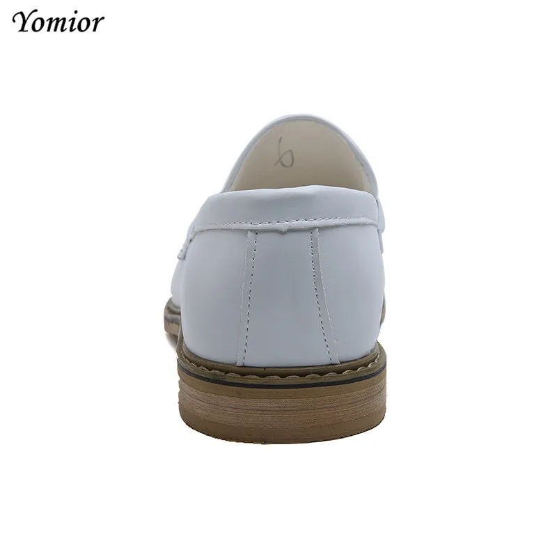 Fashion Italian New Men Leather Shoes Formal Office Dress Shoes High Quality Party Wedding White Brown Footwear Oxfords Loafers
