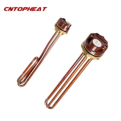 DN32 42mm Thread 220V Temperature Regulator Immersion Water Heater Heating Element With Thermostat 1.5KW/2KW/3KW