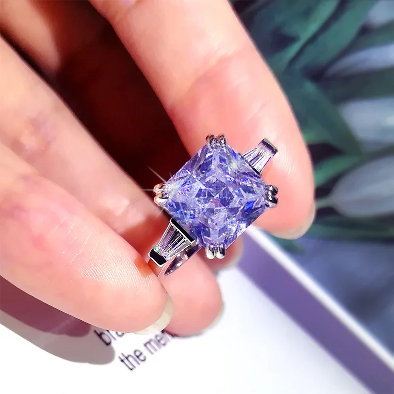 925-sterling-silver-hot-selling-inlaid-eight-heart-eight-arrow-square-diamond-princess-ring-European-and-American-romantic-jewel