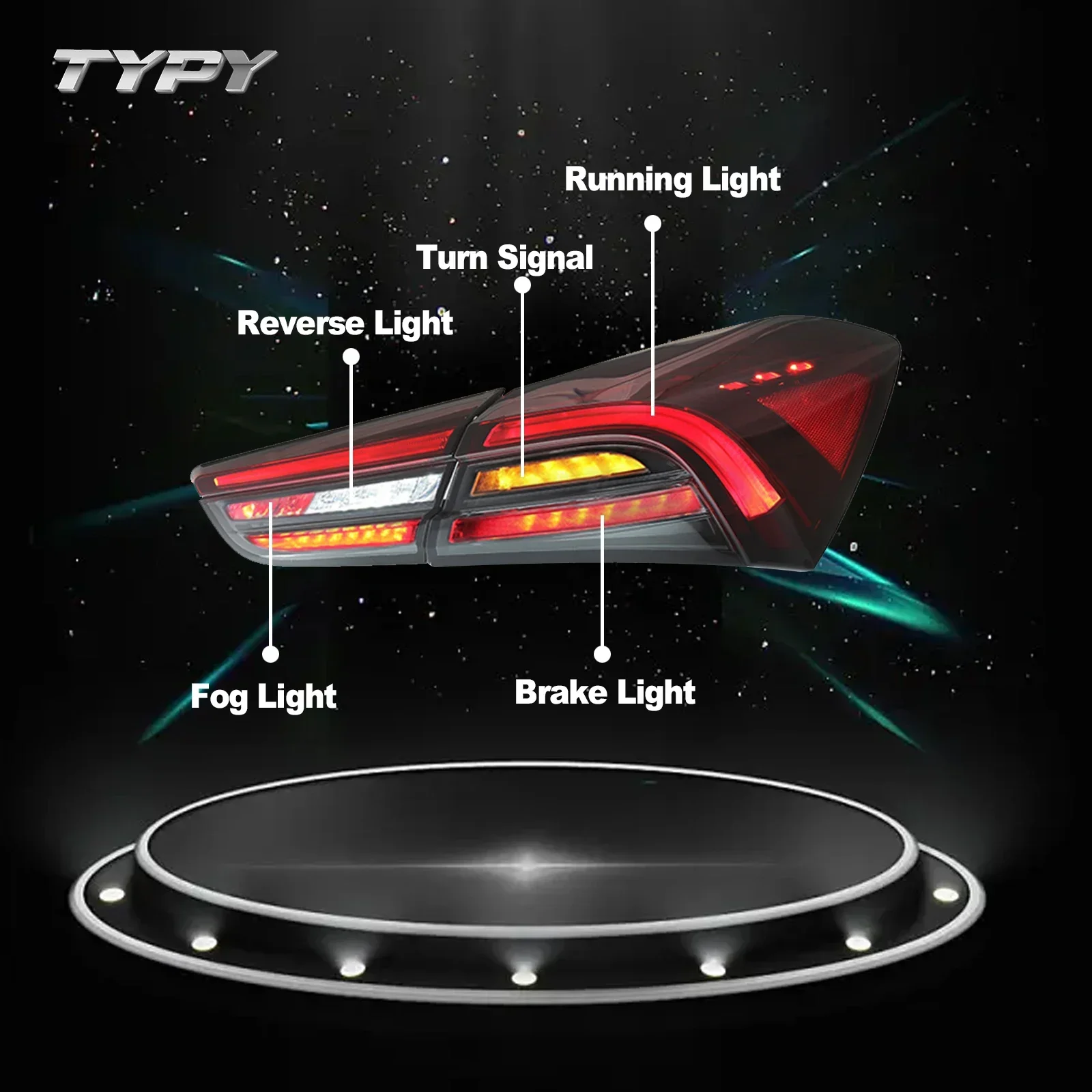 

TYPY автомобиль для Maserati Ghibli задний фонарь 2014-2022 обновленные новые светодиодные задние фонари динамический указатель поворота тормозные DRL автомобильные аксессуары