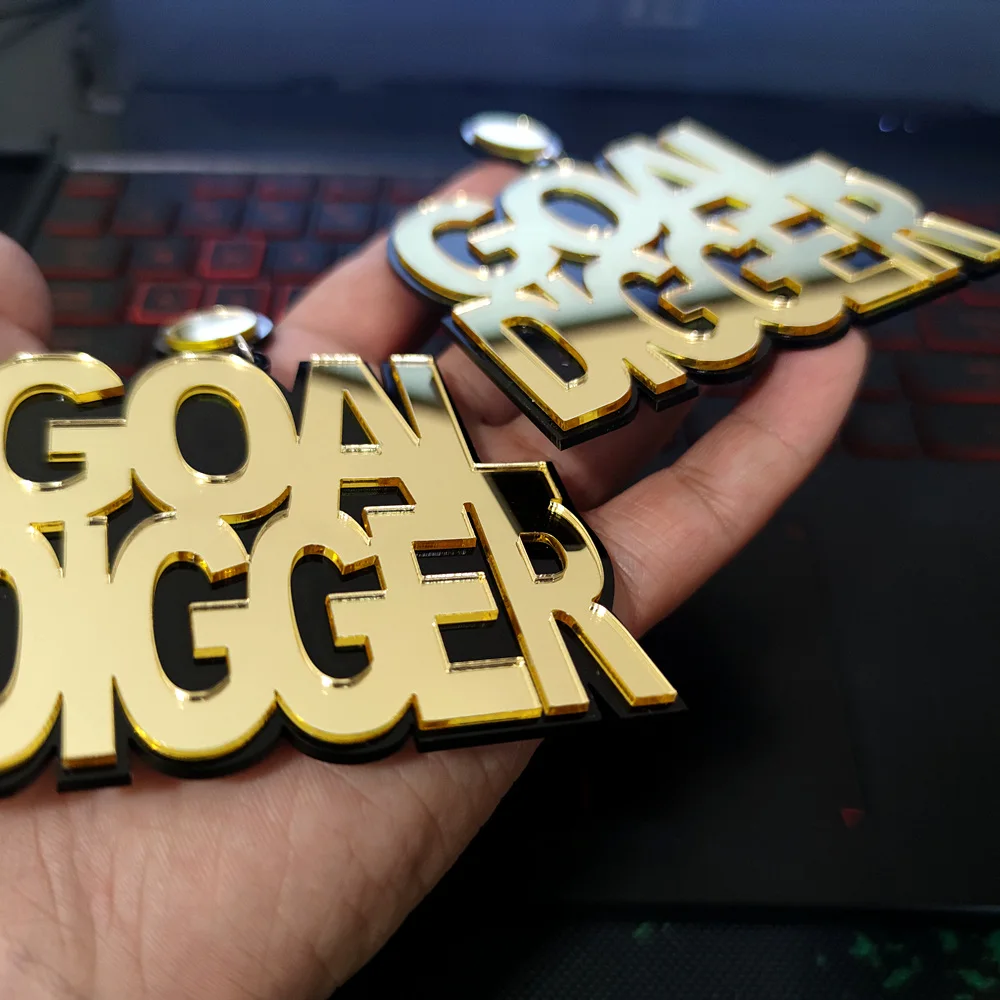 KUGUYS Hyperbole Letters Drop Dangle Earring for Women Big Large Mirror Gold Color Rock HipHop Jewelry Fashion Accessories