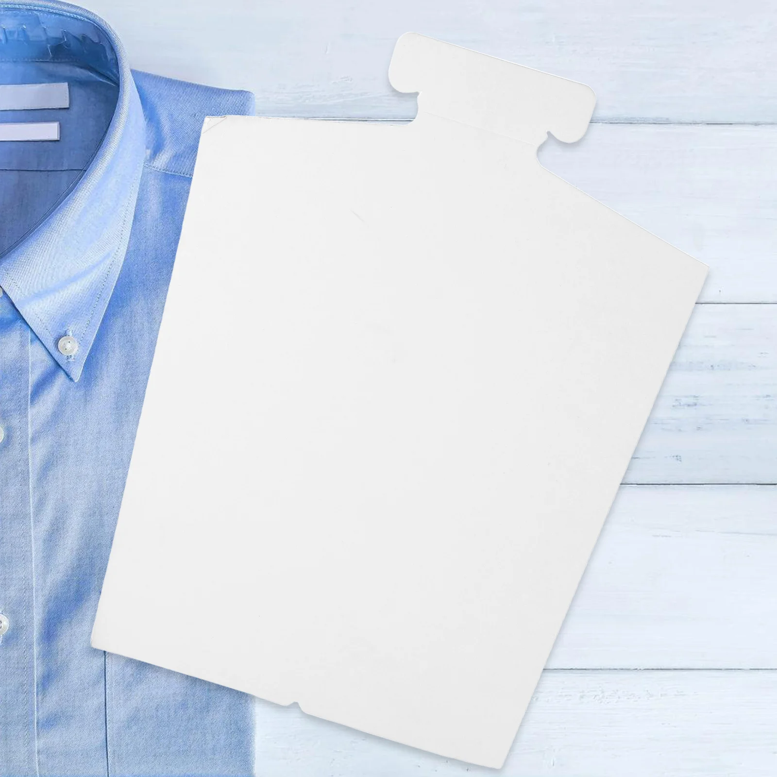 

50Pcs Cardboard Shirt Packaging Inserts Double Layer Folding Forms for T Shirts Clothes Organizer Display Clothes Folder Board