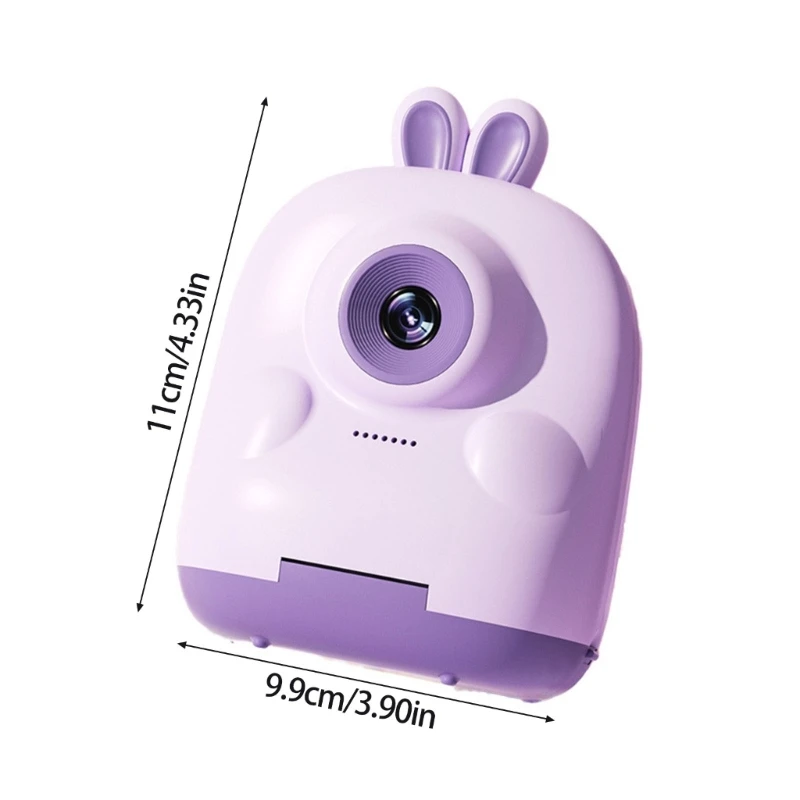 كاميرا طابعة صور محمولة للأطفال مع ورق طباعة آمن وتسجيل فيديو 15UB