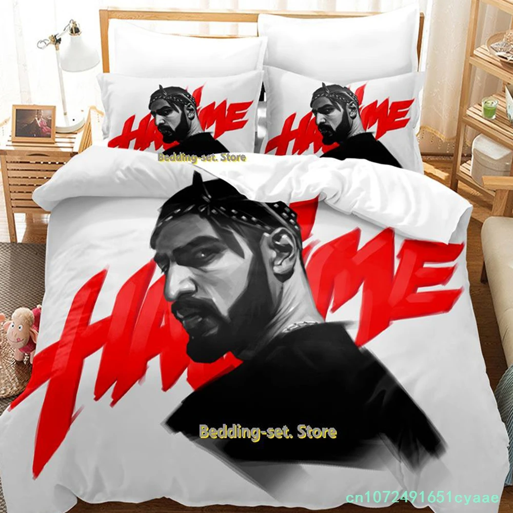 New Popular Hajime MiyaGi Andy Panda Bedding Set Cartoon Anime three-piece Set Adult Kid Bedroom Duvetcover Sets Personality