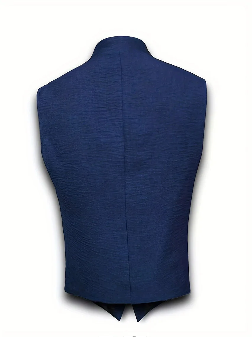 Европейский и американский экспорт, новинка весны и осени, популярный мужской однобортный тонкий жилет, повседневная мужская куртка, топ без рукавов