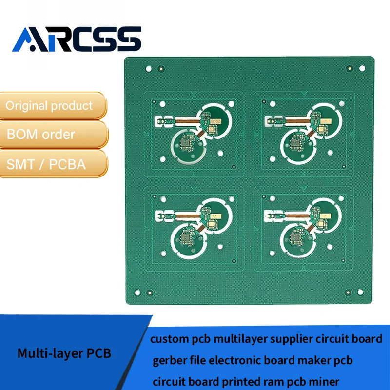 ที่กําหนดเอง pcb หลายผู้ผลิตแผงวงจร gerber แฟ้มอิเล็กทรอนิกส์ board maker แผงวงจร pcb พิมพ์ ram pcb miner