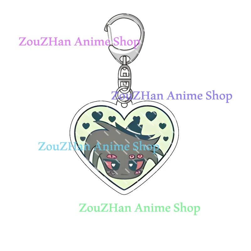 Hazbin Hotel Cartoon Acrylic Keychain Anime Figure Alastor Charlie Morningstar Angel Heart Key Chain Bag Decor Keyring Gift