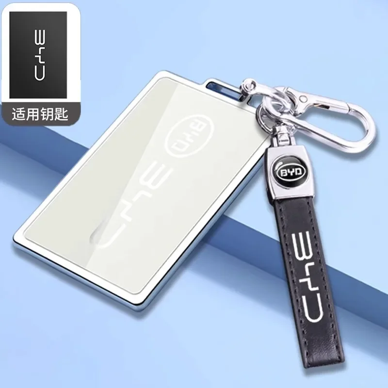 For 2024 BYD Yuan PLUS TPU Car Remote Key Case Cover Shell Keychain Accessories