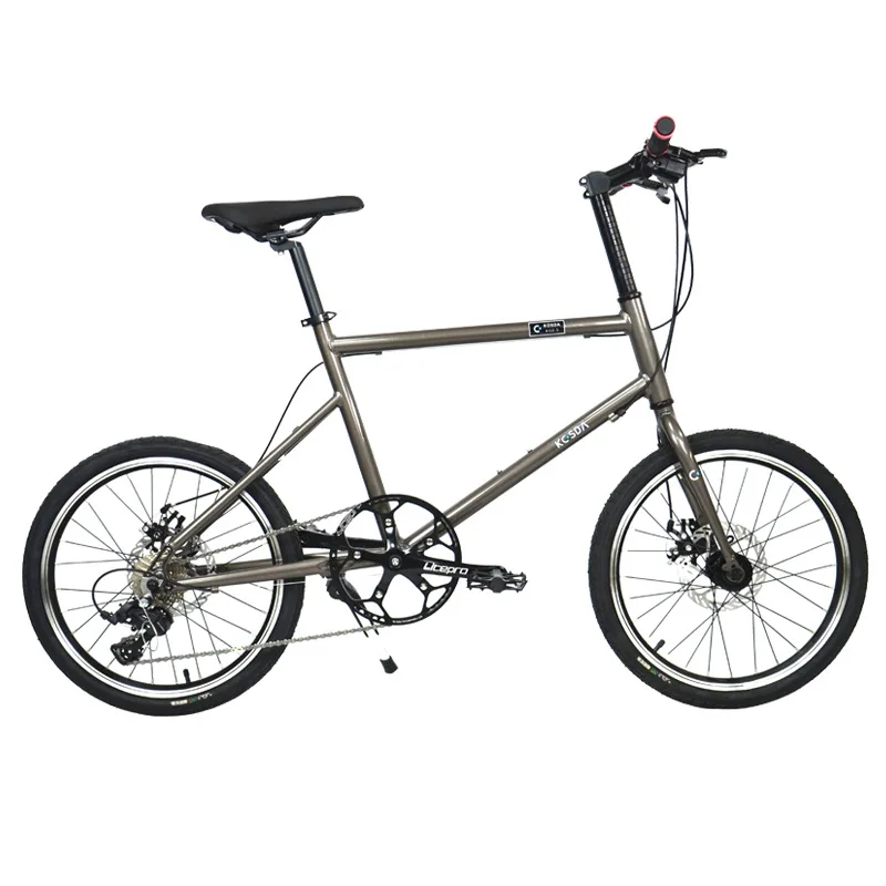 20-Inch L-TWOO- 8 Speed Ultra-Light Aluminum Alloy Bicycle Variable Speed V Brake Portable Adult Trail Mini Road Bike