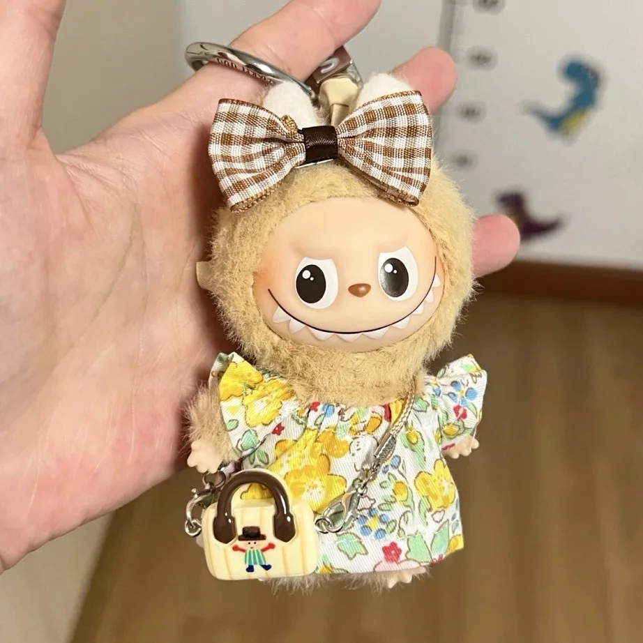 Vêtements pour mini Labubu, 10cm, accessoires, vêtements de dessin animé pour poupée v4, cadeau de noël