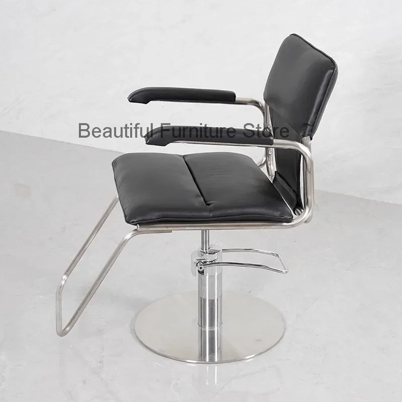 Black Comfort Barber Chair Dyeing Hair Rotate Unique Simplicity Barber Chair New Models European Barbearia Home Furniture