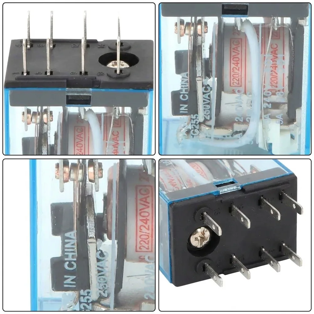 Tools Relay MY2N-J COIL DPDT Pole Throw 1.38*0.85*1.06 Inches 220/240VAC 35*21.5*27 Mm 5A AC 8 Pin Tools Relay
