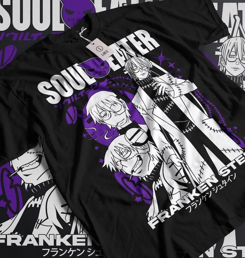 Camisa Soul Eater Maka Albarn, camisa soul eater, soul eater franken stein, camisa de anime, ropa de anime, camiseta de maka albarn, tshanime