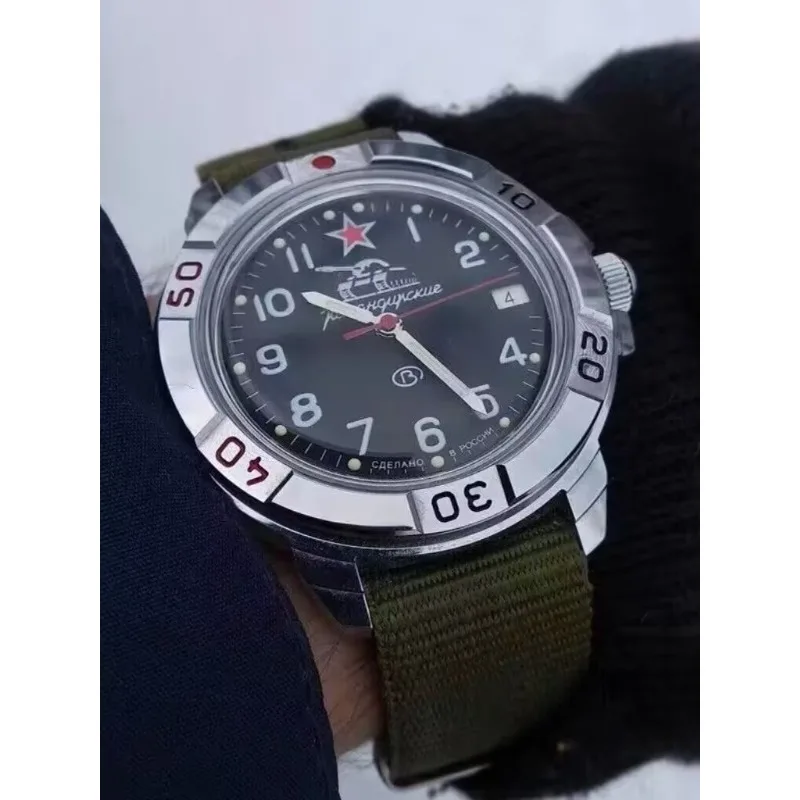 Reloj militar Commander Manual Reloj mecánico para hombre Deportes Impermeable Luminoso