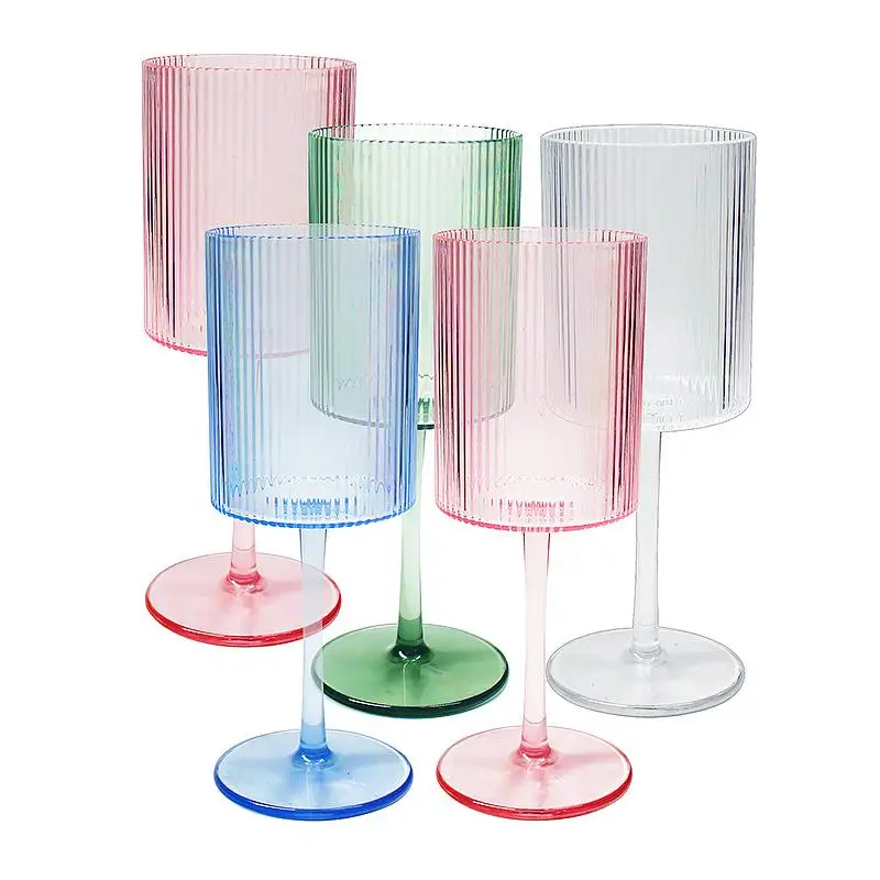 Deluxe Acrylic Champagne Flutes Reusable Wine Cups for Elegant Wedding Celebrations