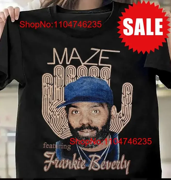 Frankie Beverly Maze Memories camiseta F31740 vintage lavado ligeramente gráfico homme ropa de diseñador versátil estirado elegante