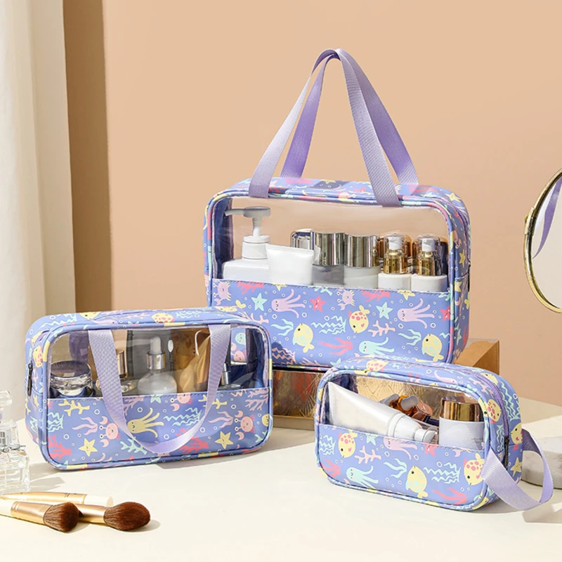 Imballaggio da toilette trasparente borsa cosmetica da viaggio borsa da viaggio impermeabile borse da toilette borse da spiaggia da viaggio
