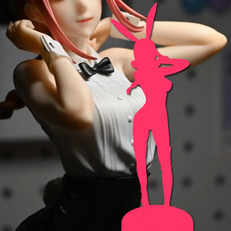 25CM Classic Anime Characters Horned Red Girl Bunny Ver Makaizou PVC Customized R18 Action Figure Collection Doll  A-0282