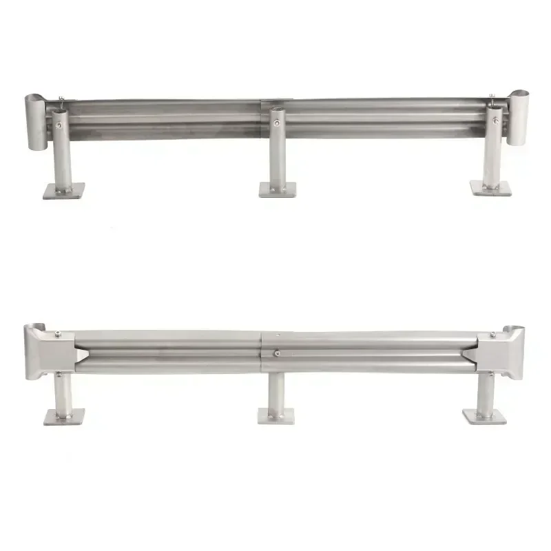 Simulation Metal Road Guardrail for 1/14 Tractor Trailer Truck 1/18 1/24 SCX24 TRX4M 1/10 Car On-Road RC Car Upgrade Parts