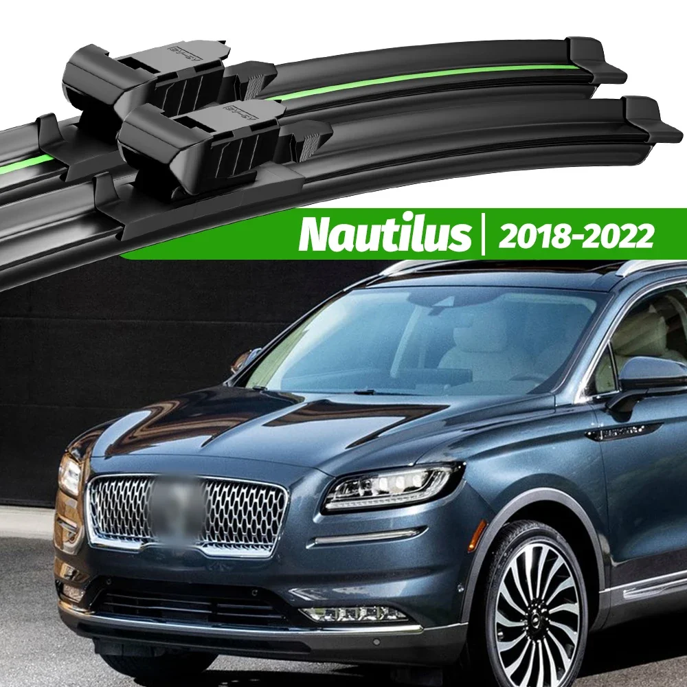 

For Lincoln Nautilus 2018-2022 2pcs Front Windshield Wiper Blades 2019 2020 2021 Windscreen Window Accessories