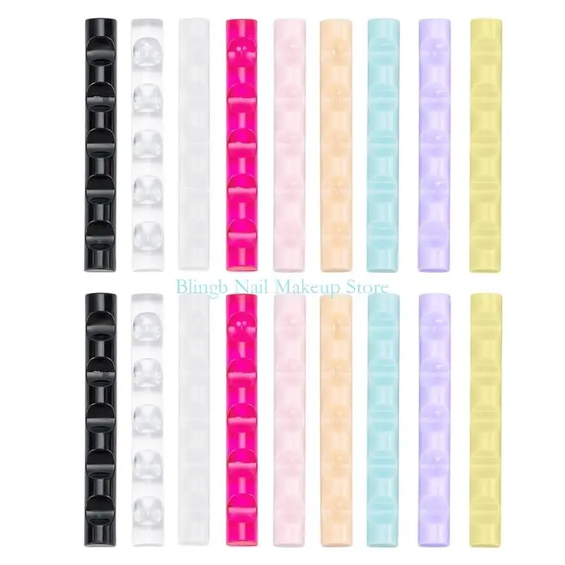 

28TA Highly Capacity Brush Storage 5 Sections Clear Acrylic Construction Holds 18 Brushes Sturdy Non Tip