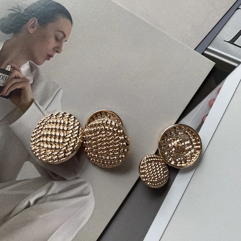 

20Pcs Sewing Buttons Metal Decorative Buttons Durable Wearresistant European American Styled DIY Button Replacement