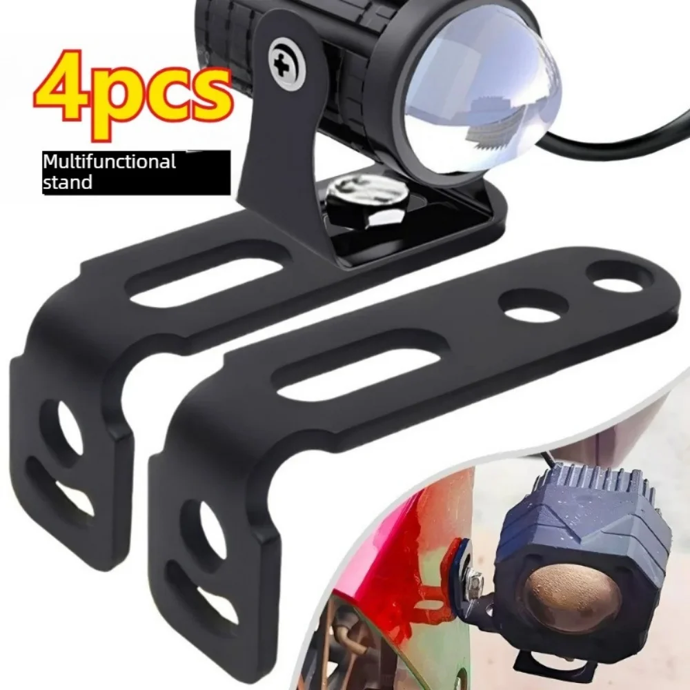 Motorcycle Headlight Mount Bracket Adjustable LED Spot Light Clamp Holder Stable Support for Electric Scooter Motorbike Fog Lamp