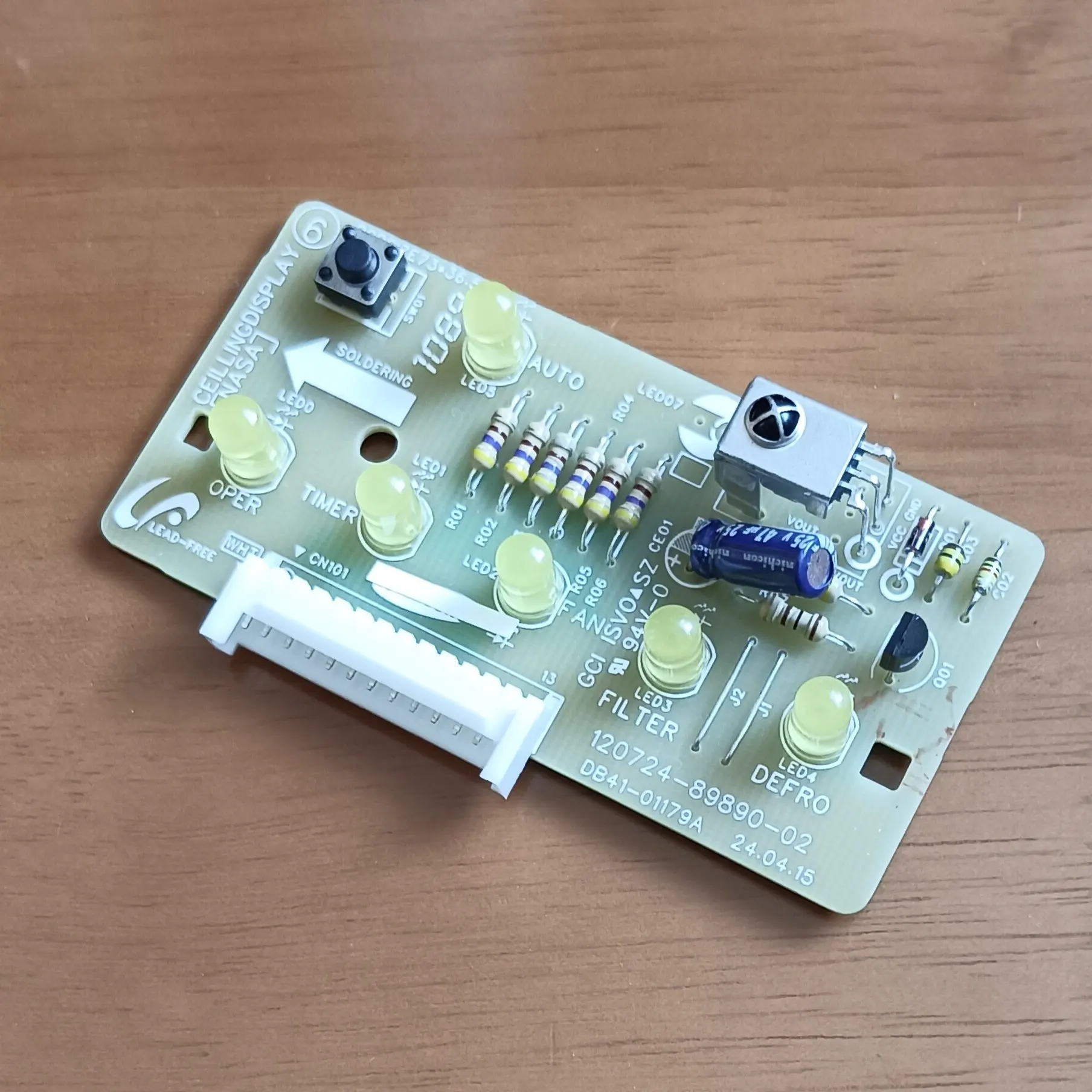

Suitable for Samsung air conditioner remote control receiver board DB92-02777ADB41-01179ALZYM31701090080