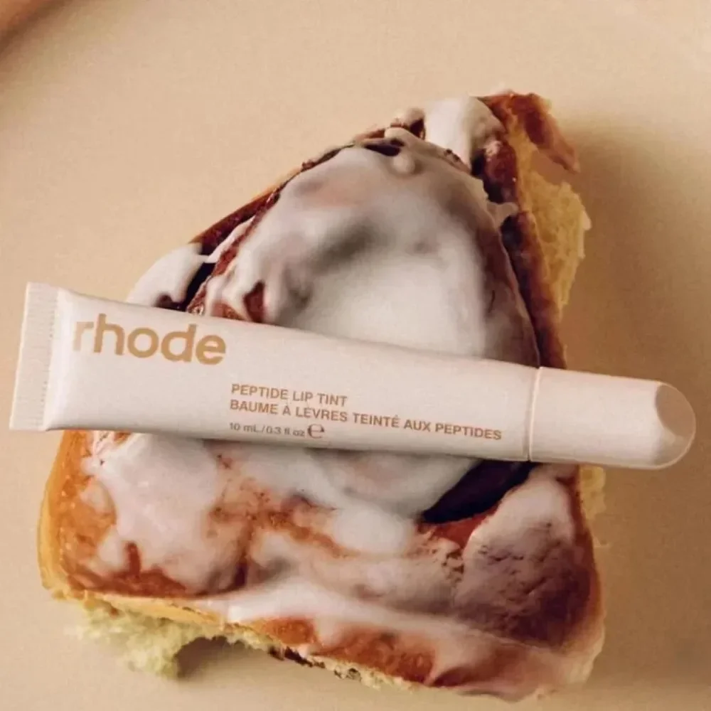 For Rhode Limited Edition Lipstick Cinnamon Roll Peppermint Long-lasting Moisturizing Liquid Lipstick Ribbon Clear Lip Glaze