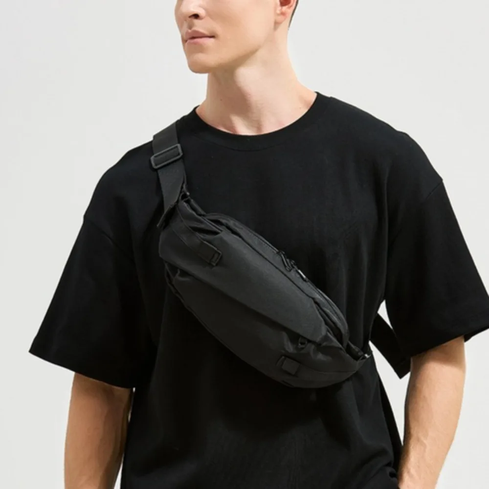 

Men's Chest Bag Fashion Small Canvas Shoulder Crossbody Bags for Man Mini Cloth Sling Sport Cross Phone Male Handbag