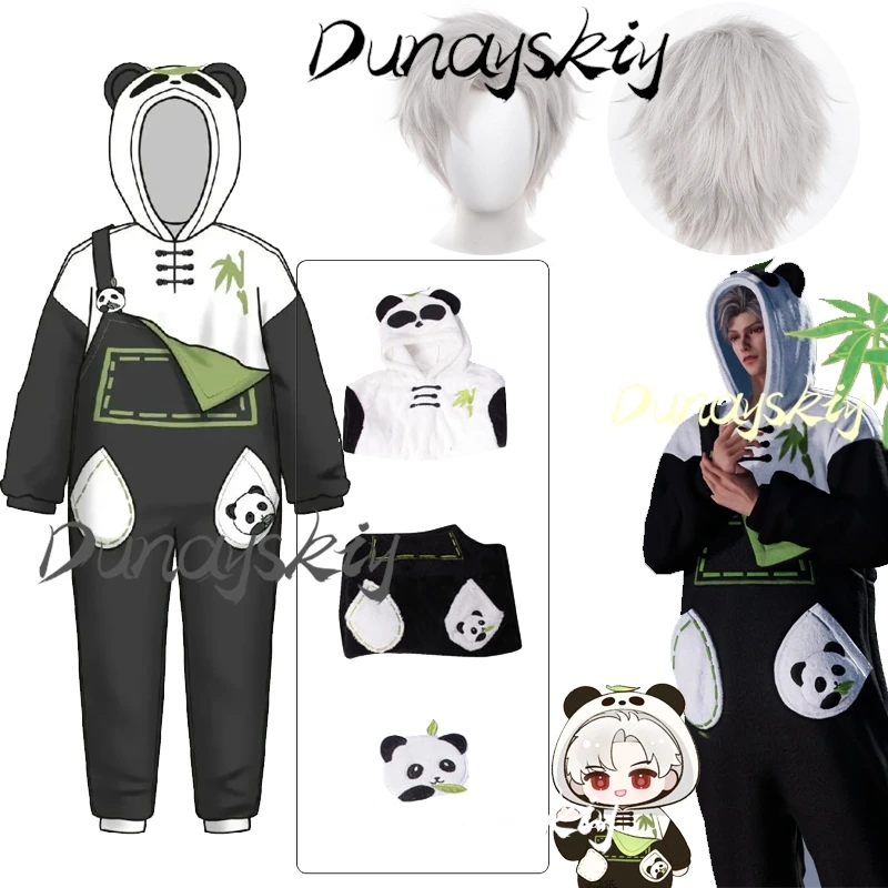 Anime Love Sylus Panda pijamas de felpa Cosplay disfraces de espacio profundo Cos trajes para mujer hombre fiesta de Navidad personalizado