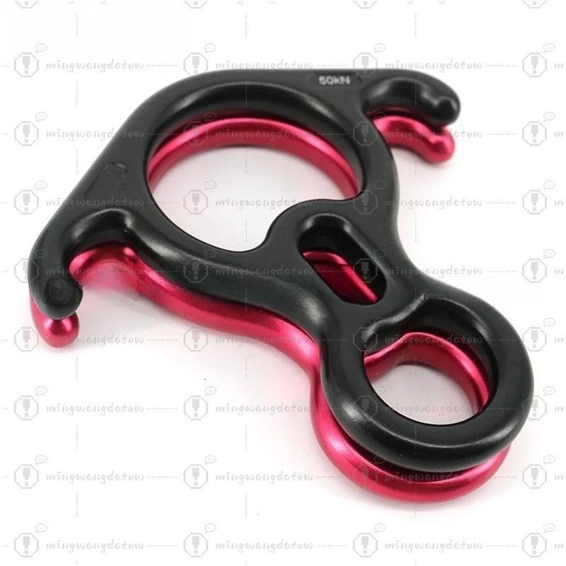 Rock Climbing Horn 8-shaped Ring Speed Cable Drop Single Point Yoga 8-shaped Ring Descender Must Be Used for Aerial Work