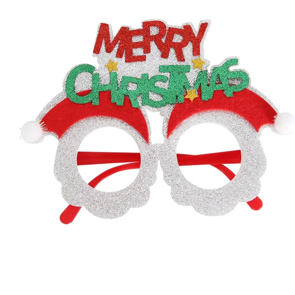 Props Photography Props Red Christmas Frame Glasses Christmas Decorative Glasses Santa Claus Eyeglasses Party Decorations