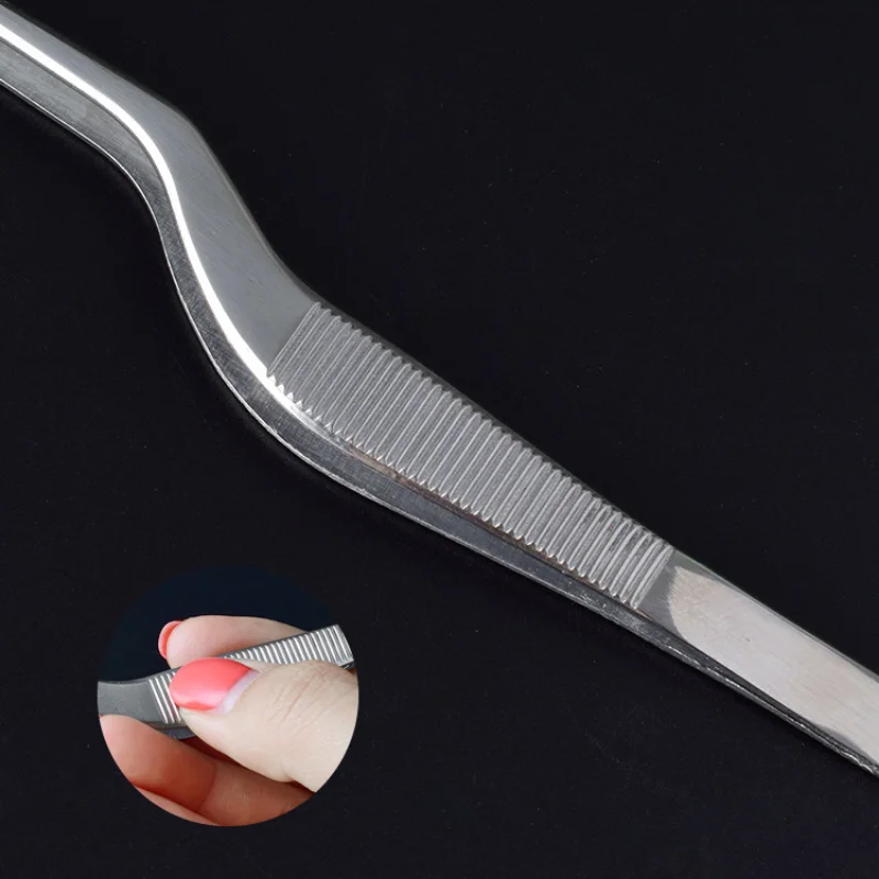 Pinzas médicas de acero inoxidable, limpiador de oídos profesional, cuidado de la oreja, Herramientas de limpieza de excavación de oídos, pinzas de