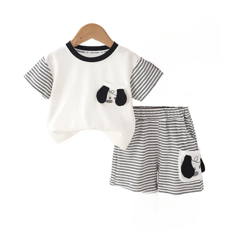 

New Summer Baby Clothes Suit Children Sports T-Shirt Shorts 2Pcs/Set Toddler Boys Clothing Infant Casual Costume Kids Tracksuits