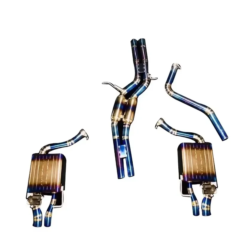 JTLD New High Quality Titanium Valvetronic Exhaust System Catback with 1 Year Warranty for AUDI RS7