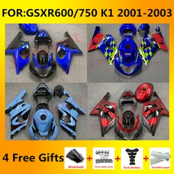 for K1 GSXR 600 750 2001 2002 2003 gsxr600 gsxr750 full Fairing ABS Body Kit Motorcycle Fairings GSXR600 GSXR750 01 02 03 zxmt